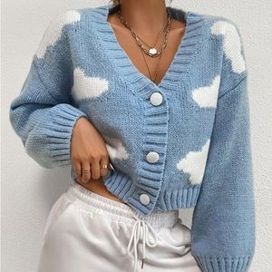Shein Cloud Knit Blue Sweater ☁️